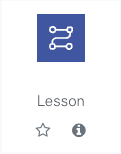 Lesson activity icon as it appears in the Moodle activity chooser.