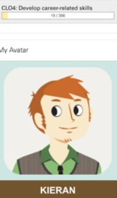 Avatar used for career exploration in PRT 266